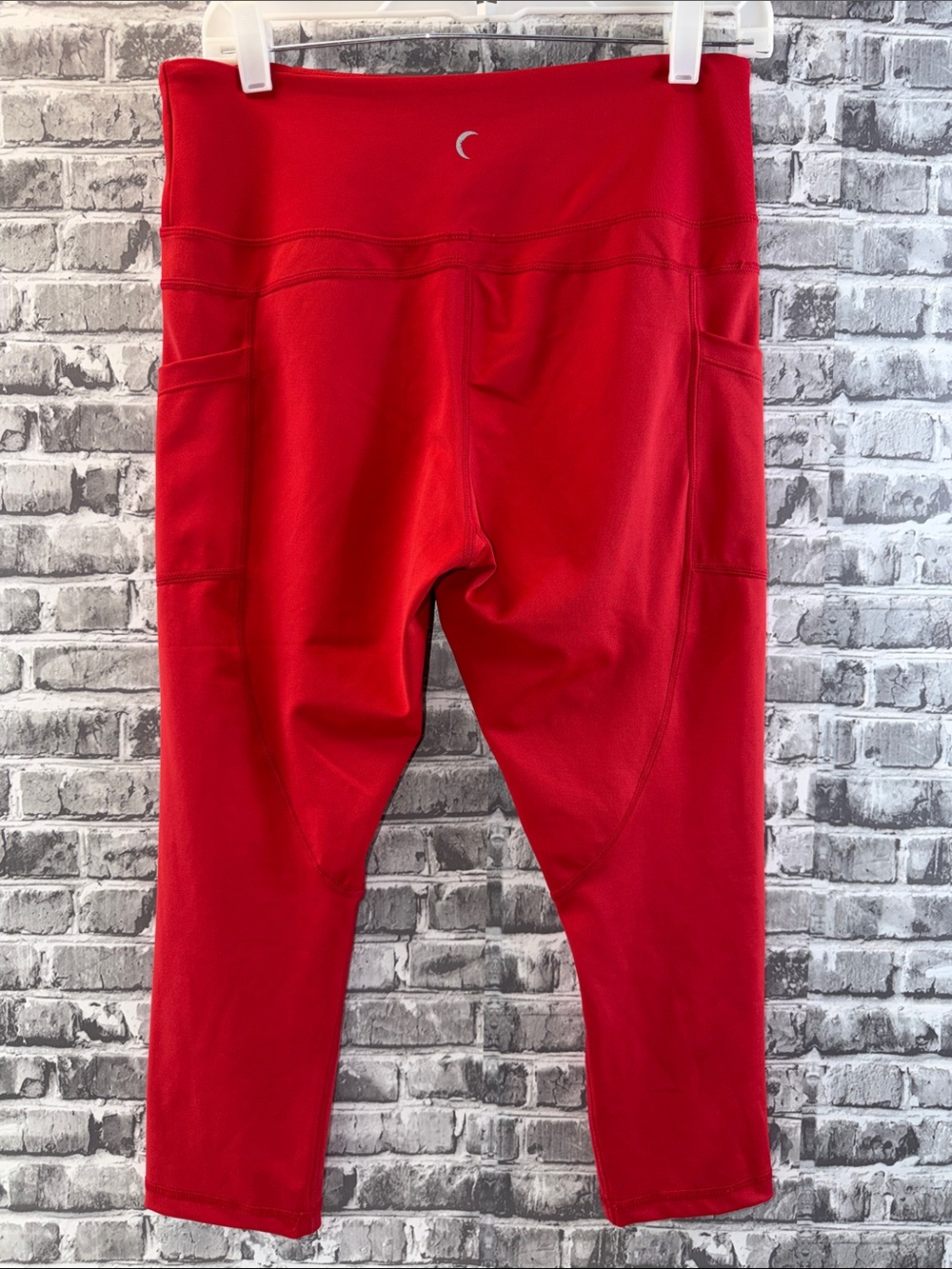 ZYIA Red Performance Leggings with Side Pockets